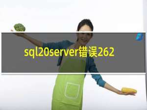 sql server错误262