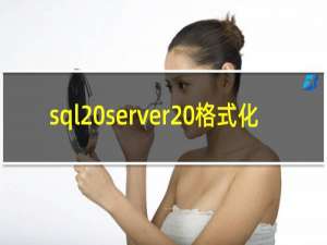 sql server 格式化