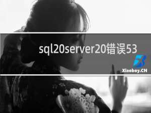 sql server 错误53