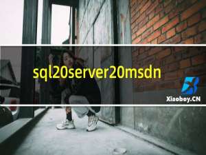 sql server msdn