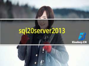 sql server2013