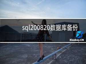 sql2008 数据库备份