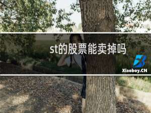 st的股票能卖掉吗