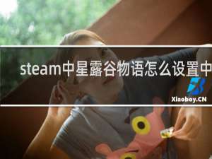 steam中星露谷物语怎么设置中文