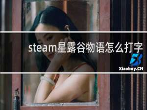 steam星露谷物语怎么打字