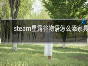 steam星露谷物语怎么添家具