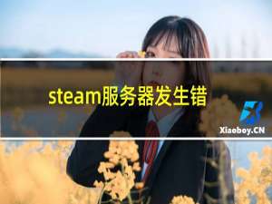 steam服务器发生错误