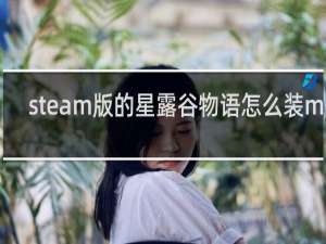 steam版的星露谷物语怎么装mod