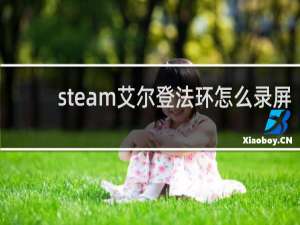 steam艾尔登法环怎么录屏