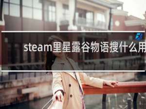steam里星露谷物语搜什么用