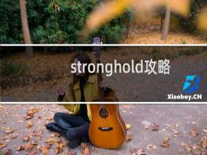 stronghold攻略