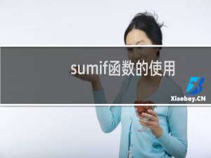 sumif函数的使用方法及实例（sumif函数的使用方法）