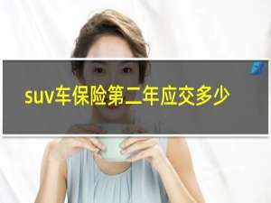 suv车保险第二年应交多少