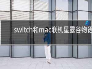 switch和mac联机星露谷物语