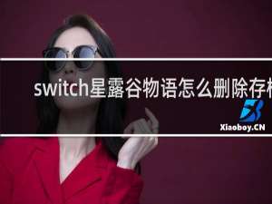switch星露谷物语怎么删除存档