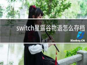 switch星露谷物语怎么存档