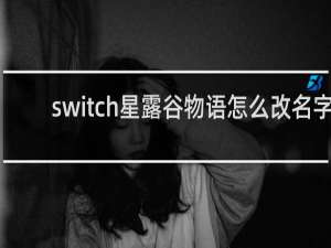 switch星露谷物语怎么改名字