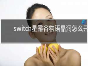 switch星露谷物语晶洞怎么开