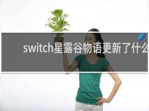 switch星露谷物语更新了什么