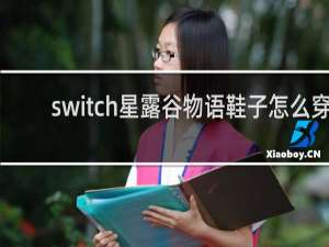 switch星露谷物语鞋子怎么穿