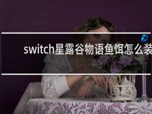 switch星露谷物语鱼饵怎么装