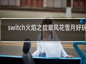 switch火焰之纹章风花雪月好玩吗