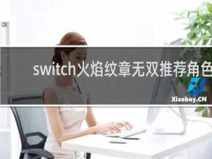 switch火焰纹章无双推荐角色