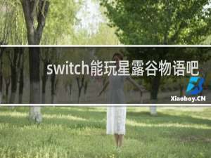 switch能玩星露谷物语吧