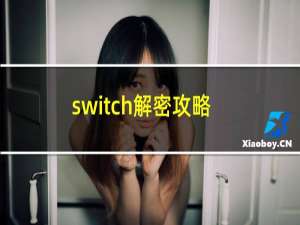 switch解密攻略