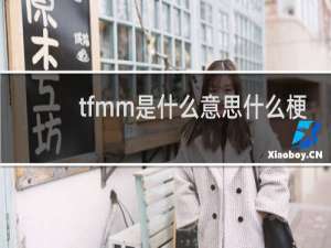 tfmm是什么意思什么梗