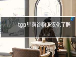 tgp星露谷物语汉化了吗