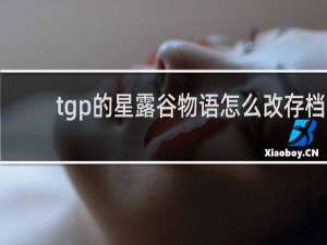 tgp的星露谷物语怎么改存档