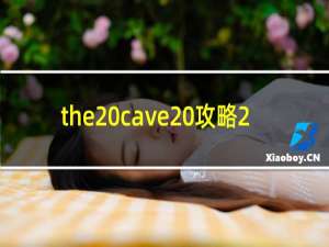 the cave 攻略2