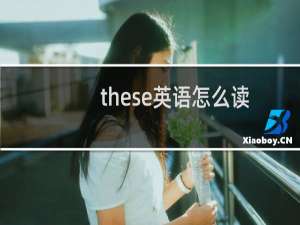 these英语怎么读