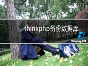 thinkphp备份数据库