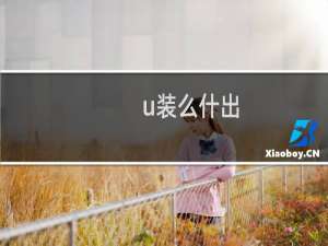 u装么什出