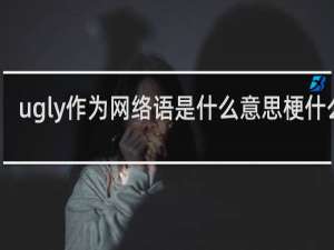 ugly作为网络语是什么意思梗什么梗