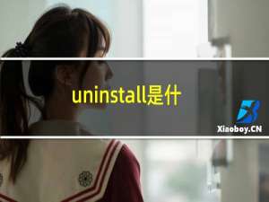 uninstall是什么意思英语