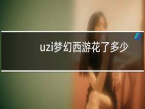uzi梦幻西游花了多少