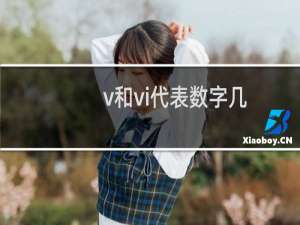 v和vi代表数字几（罗马字母V和VI分别是数字几）