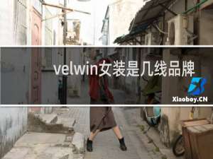 velwin女装是几线品牌