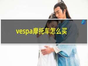 vespa摩托车怎么买