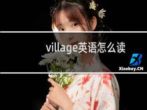 village英语怎么读