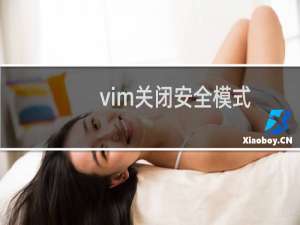 vim关闭安全模式