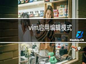 vim启用编辑模式