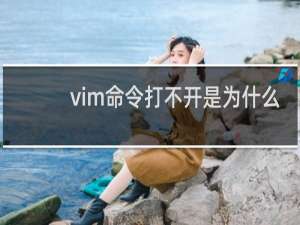 vim命令打不开是为什么