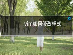 vim如何修改样式