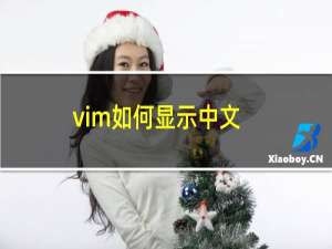 vim如何显示中文