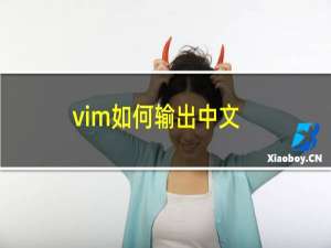 vim如何输出中文