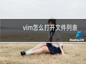 vim怎么打开文件列表